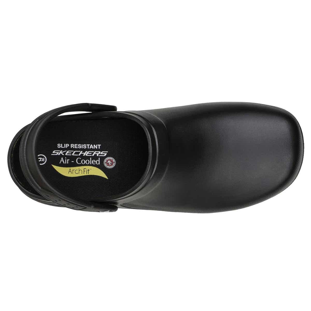 SKECHERS WORK ARCH FIT: RIVERBOUND SLIP RESISTANT SANDALIAS CASUAL | 200092BLK