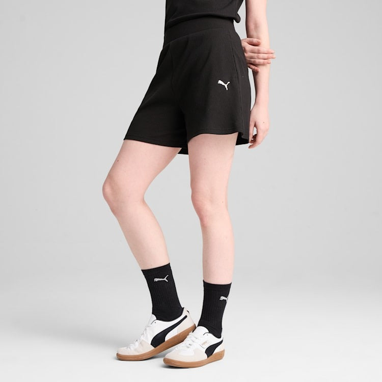 PUMA ESSENTIALS ELEVATED RIB SHORTS 5 | 605026 87