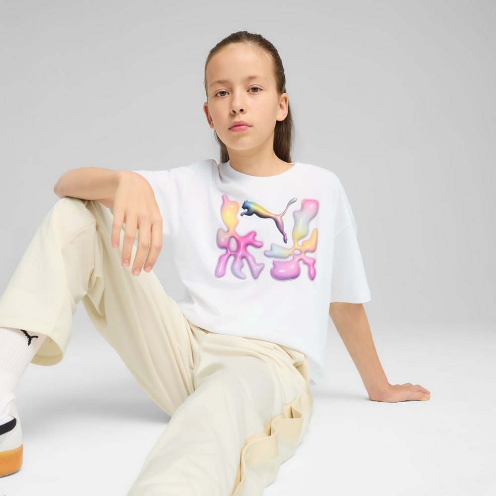 PUMA HOUSE OF GRAPHICS BIG KIDS' RELAXED T-SHIRT JR | 629871 02