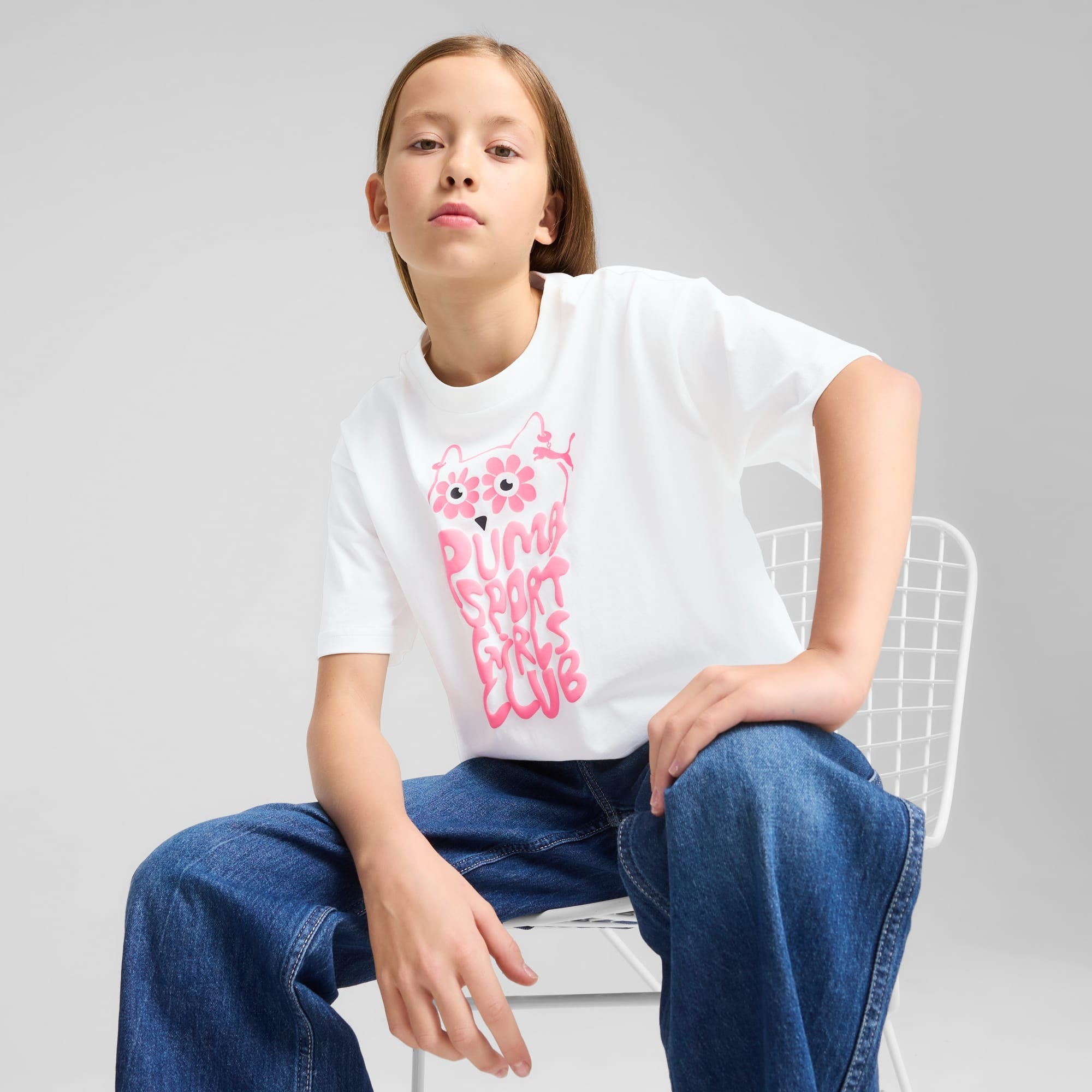 PUMA HOUSE OF GRAPHICS SHORT-LENGTH T-SHIRT JR | 629891 02