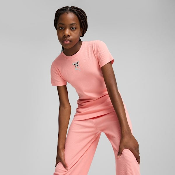 PUMA HOUSE OF GRAPHICS RIBBED T-SHIRT JR | 630745 18