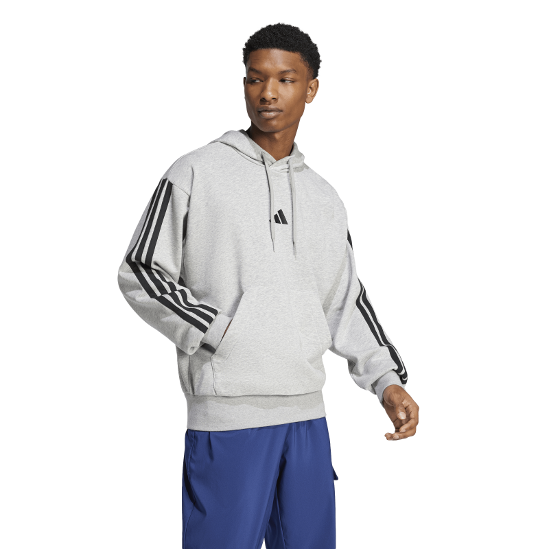 ADIDAS ESSENTIALS 3-STRIPES FRENCH FLEECE HOODIE SPORTSTYLE | JD1871