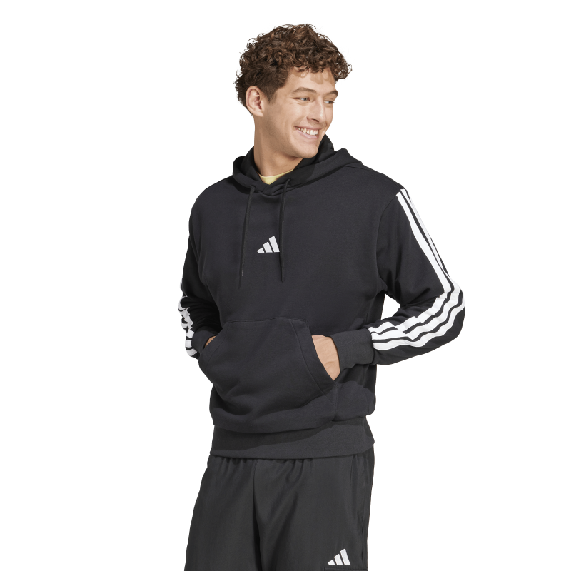 ADIDAS ESSENTIALS 3-STRIPES FRENCH FLEECE HOODIE SPORTSTYLE | JD1874