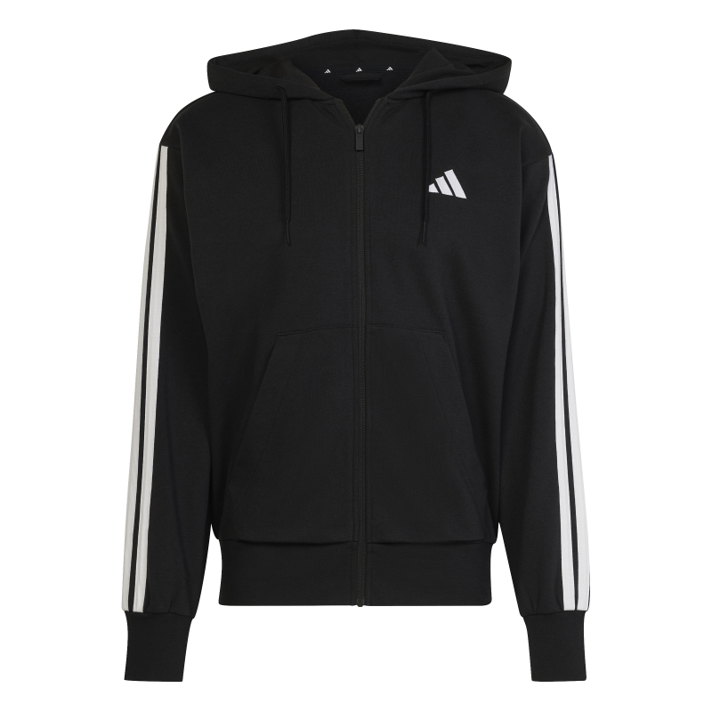ADIDAS ESSENTIALS 3-STRIPES FRENCH TERRY FULL-ZIP HOODIE SPORTSTYLE | JD1877