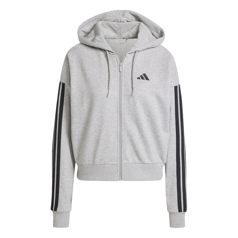 ADIDAS ESSENTIALS 3-STRIPES FRENCH TERRY FULL-ZIP HOODIE CASUAL | JE0055