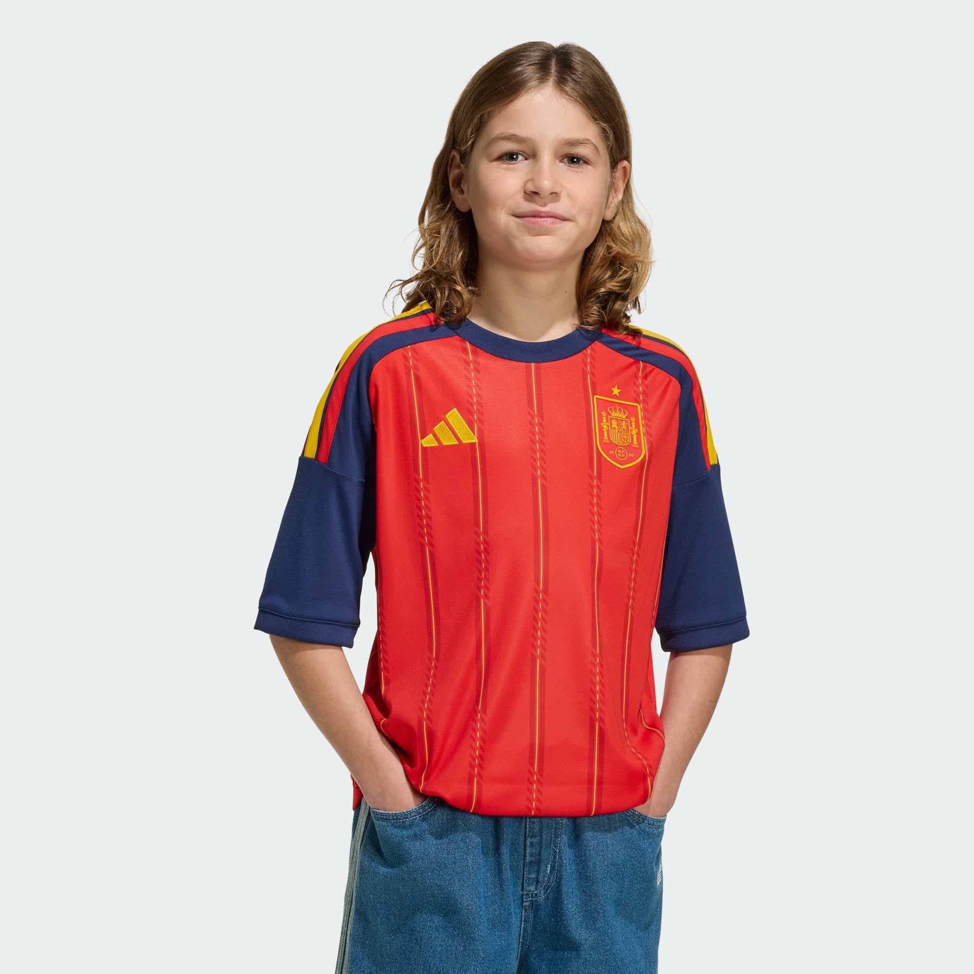 ADIDAS SPAIN 26 HOME JERSEY JR FOOTBALL | JZ5757